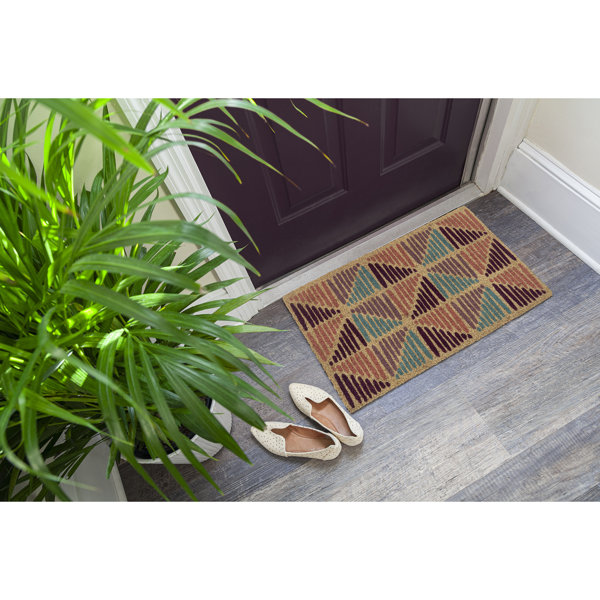 Entryways 28 in. x 17 in. Coir Outdoor Door Mat Wayfair